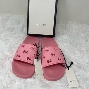 gucci girls slides